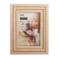 Special Moments 4x6 Wooden Beaded Photo Frame, 1-Count. — Dollar Tree