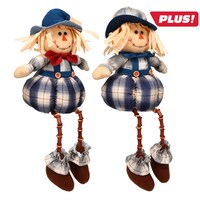 Harvest Scarecrow Sitter Decorations, 18-in. — Dollar Tree penny item