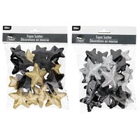 Glitter Foam Star Scatters, 32-Count. Packs — Dollar Tree