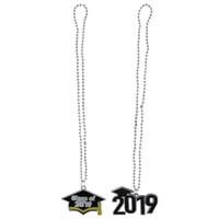 Graduation-Themed Beaded Necklaces with Charms, 16 in. — Dollar Tree (SKU 288341)