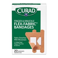 Curad Finger & Knuckle Flex-Fabric Bandages, 20-Piece Pack. — Dollar Tree