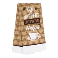 Bulk Home Collection Coffee Themed Kitchen Towels 15x25 In Dollar Tree