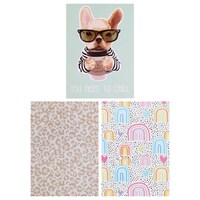 Sticker Journals with Whimsical Prints, 5x7-in. — Dollar Tree penny item
