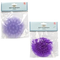 Interiors by Design Purple or Clear Bath Tub Appliques, 6-Piece Sets — Dollar Tree
