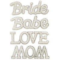 Crafter's Square Pearl And Rhinestone Iron-on Patch, Assorted Designs, 1-Count. — Dollar Tree