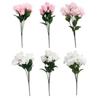 Seasonal Collection Sheer Floral Decor, Assorted Styles And Colors — Dollar Tree