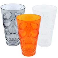 Translucent Skull-Embossed Plastic Tumblers, 12.5 oz. — Dollar Tree (SKU 202289)