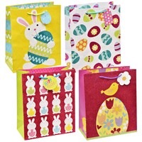 Voila Glittery Easter Themed Gift Bags — Dollar Tree penny item