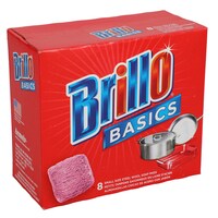 Brillo Basics Steel-Wool Soap Pads, 8-Count. Boxes — Dollar Tree