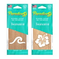 Paradise Air Tsunami-scented Hanging Wood Air Freshener, Assorted Designs. — Dollar Tree