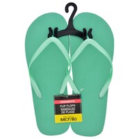 Ladies' Light Blue Solid-Color Rubber Flip-Flops — Dollar Tree (SKU 251968)