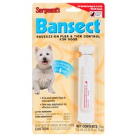 Sergeant's Bansect Squeeze-On Flea and Tick Control for Dogs — Dollar Tree