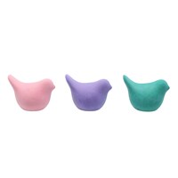 Velvet Bird Decor, Assorted Colors — Dollar Tree