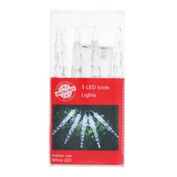 Christmas House Christmas Icicle Lights, 5-Count. — Dollar Tree