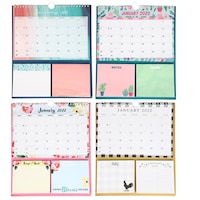 Jot Spiral Calendars with Note and List Pads, 10.125x13.75 in. — Dollar Tree penny item