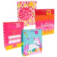 Voila Extra-Large Birthday Girl Gift Bags — Dollar Tree (SKU 256596)