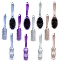 Metallic Plastic Hair Brushes — Dollar Tree