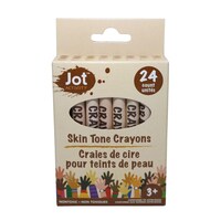Jot Skin Tone Crayons, Assorted Shades, 24-Piece Pack. — Dollar Tree