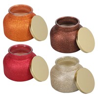 Seasonal Collection Glitter Candles, 1-Count. — Dollar Tree