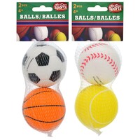 All-Star Sports Foam-Rubber Balls, 2-ct. Packs — Dollar Tree (SKU 226363)
