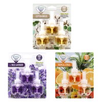Sure Scents Air Freshener Scented Oil Refills Value Pack, Assorted Fragrances, 0.7 oz, 3-Piece Pack. — Dollar Tree