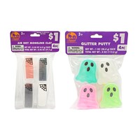 Seasonal Collection Air Dry Modeling Clay And Glitter Putty, Assorted Designs, 4-Piece Pack. — Dollar Tree