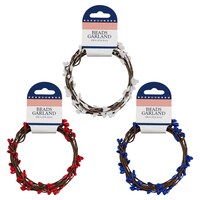Floral Garden Patriotic-Themed Garland, 9-ft. — Dollar Tree