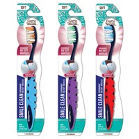 Gurunanda Smile Clean Soft Toothbrush With Big Tuft Bristles, Assorted Colors — Dollar Tree