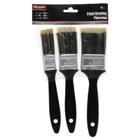 Tool Bench Paint Brushes with Plastic Handles, 3-Piece. Sets — Dollar Tree
