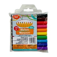 Jot Washable Broadline Markers, 10-Count. Packs — Dollar Tree