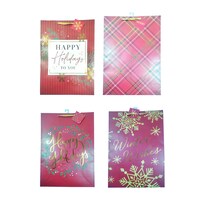 Voila Christmas-Themed Traditional Hot Stamp Gift Bag, Assorted Designs, 1-Count. — Dollar Tree