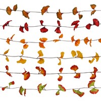 Floral Garden Ginkgo Leaf Garland, 5 ft. Strands — Dollar Tree