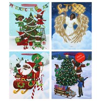 Gift Bag Christmas Large Afam Santa — Dollar Tree