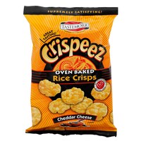 Tastemorr Crispeez Oven Baked Cheddar Cheese Rice Crisps, 3 oz. Bags — Dollar Tree (SKU 937852)