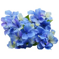 Floral Garden 5-Stem Blue Hydrangea Bushes, 17 in. — Dollar Tree