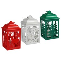 Christmas Plastic LED Lanterns, 8 in. — Dollar Tree (SKU 336321)