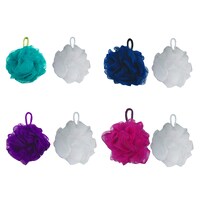 April Bath And Shower Mesh Loofah Bath Sponges, Assorted Colors, 2-Piece Pack. — Dollar Tree