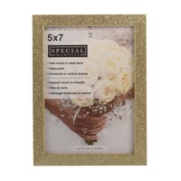 Special Moments Gold Glitter Picture Frames, 5x7 in. — Dollar Tree