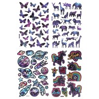 Shiny Laser Stickers, Assorted Designs, 1-Count. — Dollar Tree
