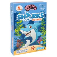 Yumy Yumy Sharks Fruit Snack Pouches, 6-ct. Boxes — Dollar Tree (SKU 328695)