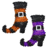 Halloween Tinsel Witch Boot Wall Decorations — Dollar Tree (SKU 275811)
