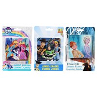 Licensed Character Jumbo Erasers, 3.5x3.5 in. — Dollar Tree (SKU 298439)