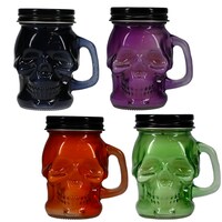 Skull Jar Candles with Lids, 3.3x2.9x2.4 in. — Dollar Tree