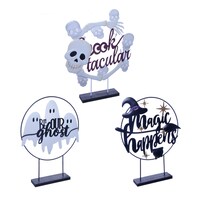 Halloween Sentiment Metal Tabletop Decorations, 14x2.3x17 in. — Dollar Tree