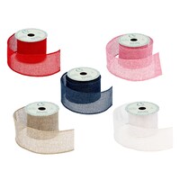 Floral Garden Polyester Burlap Ribbon, 9 ft. Rolls — Dollar Tree