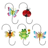 Multicolored Animal Metal Decorative Hooks, Assorted Designs, 1-Count. — Dollar Tree