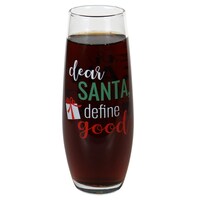 Christmas Define Good Stemless Champagne Flutes, 6x2.375-in. — Dollar Tree