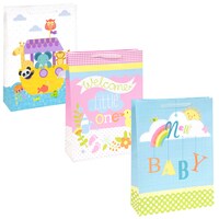 Voila Extra-Large New Baby Gift Bags — Dollar Tree (SKU 256583)