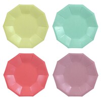 Decagon Shaped Pearlized Paper Plates, 12-ct. Packs — Dollar Tree (SKU 328244)