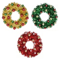 Tinsel Wreath Decor, Assorted Colors — Dollar Tree